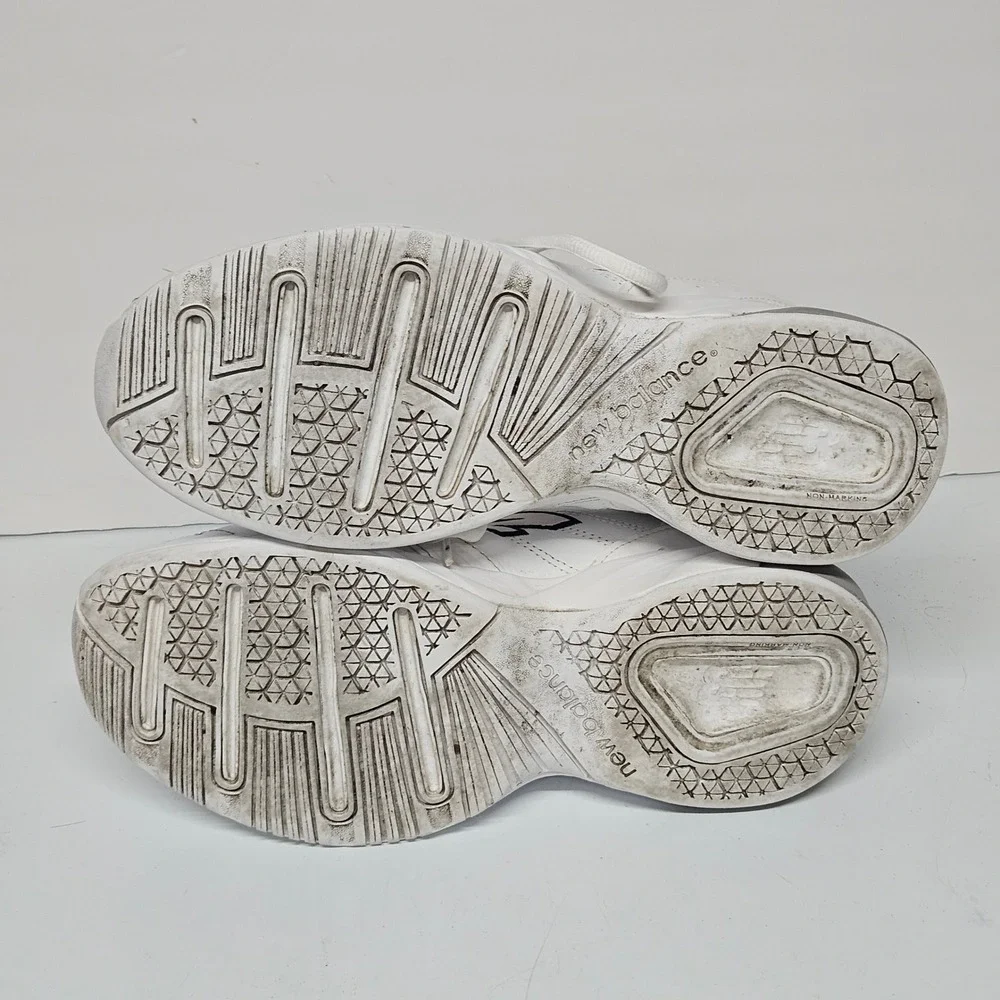 New Balance 624 Training Shoes Womens 9.5 White WX624WT2 Leather ABZORB Sneaker
